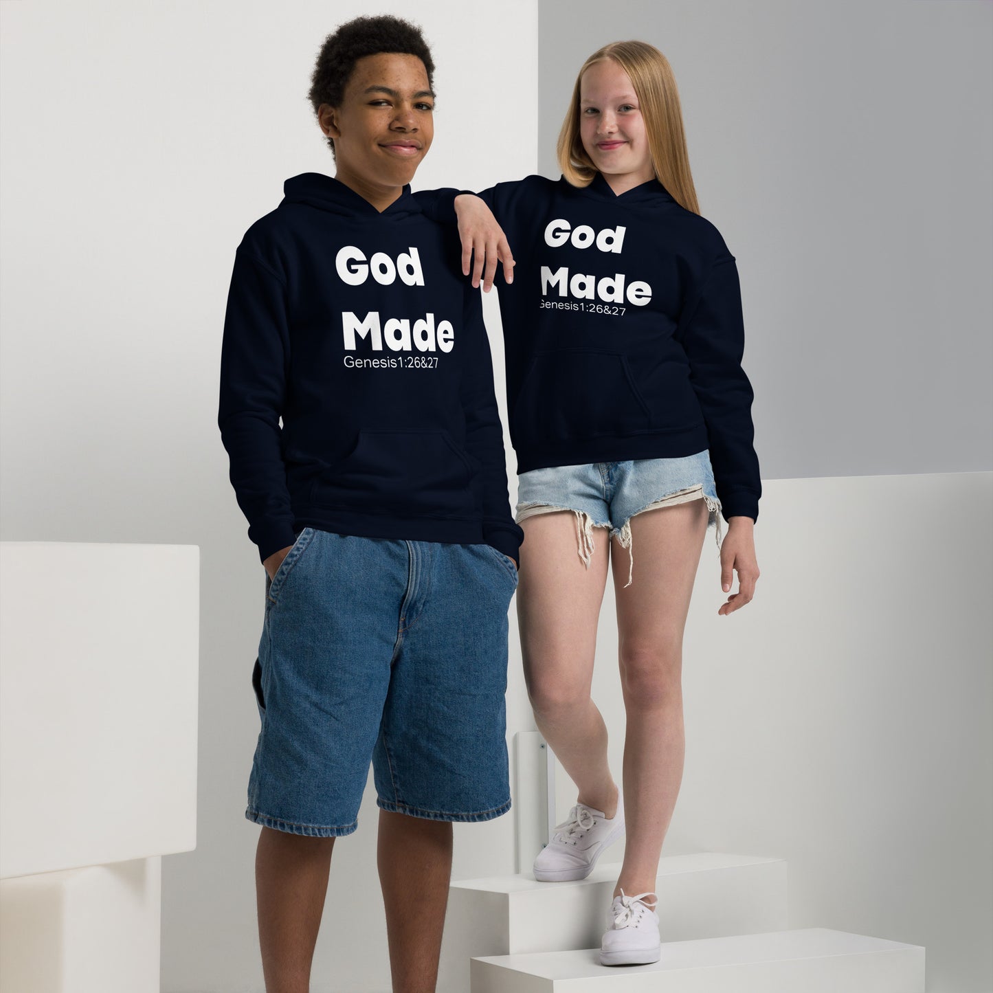 God Made Youth heavy blend hoodie